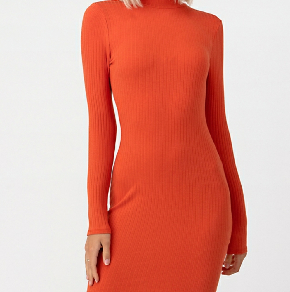 Long sleeve midi dress
